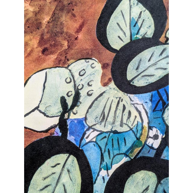 Georges Braque, Still Life with Flower Vase and Artist Palette, Color Lithograph, 1955 For Sale - Image 4 of 7