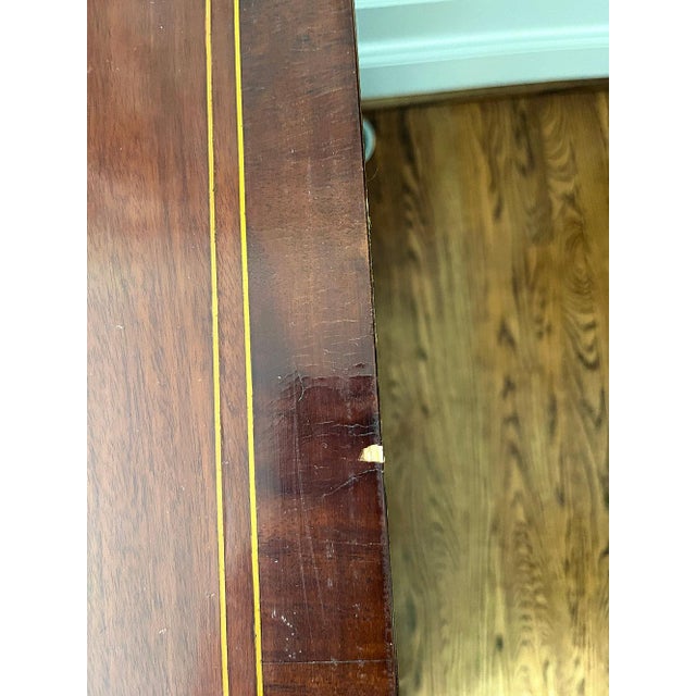 19th Century Georgian Mahogany Dresser with Inlay For Sale - Image 11 of 12