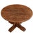 1940s Round French Oak Brutalist Dining Table With Hand Gouged Tabletop, C. 1940 For Sale - Image 5 of 7