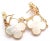 Metal Van Cleef & Arpels Yellow Gold Magic Alhambra Mother of Pearl Earrings, Pair For Sale - Image 7 of 14