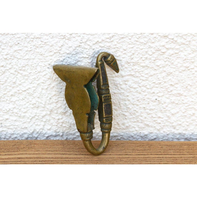 Antique Lotus Bud Saddle Hook For Sale - Image 4 of 8