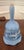 Blue Vintage Currier & Ives “Home in the Wilderness” Blue & White Porcelain Bell With Gold Accents For Sale - Image 8 of 11
