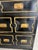 1950s 1950s Vintage Black and Gold Dorothy Draper Style Chest of Drawers For Sale - Image 5 of 8