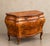 Brown Vintage Goldsmith's of Harrisburg Pa Parquetry Bombe Commode | Louis XV Style Figured Wood 4-Drawer Chest For Sale - Image 8 of 12