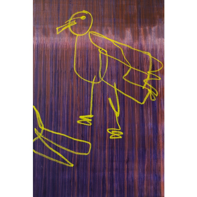 2020s "Seagulls" Original Oil Stick Painting by Simon Findlay For Sale - Image 5 of 17