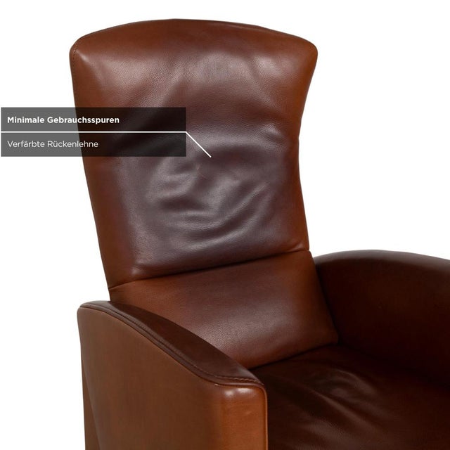 Brown Leather Armchair from Jori For Sale - Image 9 of 17