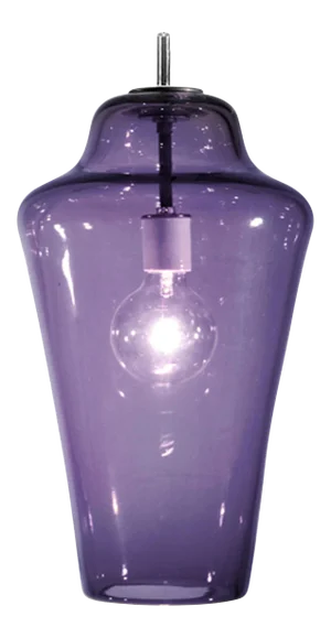 Lavra Pendant Light from the Versuvius Collection in Blue Lilac