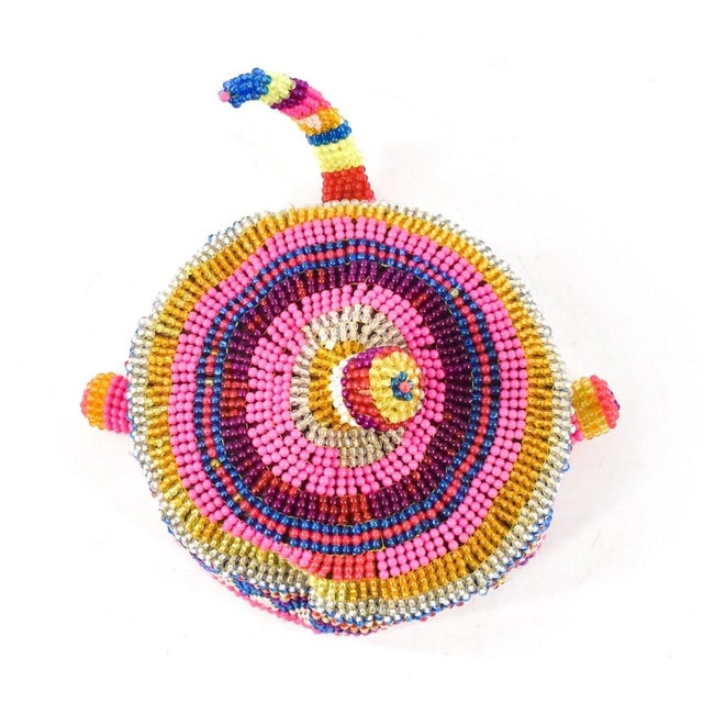 Early 20th Century Pende Beaded Chief's Hat For Sale In Denver - Image 6 of 7