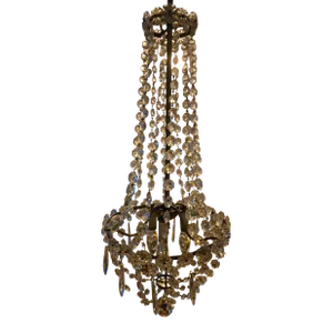 1930s French Bagues Style Chandelier Rare Size