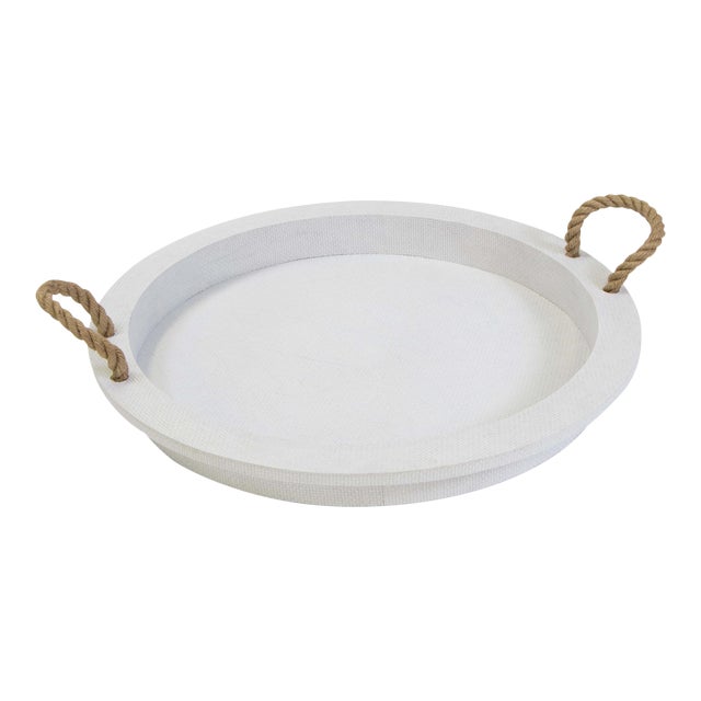 Regina Andrew Aegean Serving Tray in White For Sale