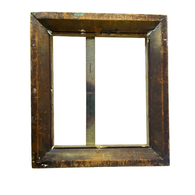 Antique Louis XVI Giltwood Frame With Shell & Garland Detailing, 19th Century For Sale - Image 10 of 12