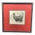 Antique Wood Engraving of a Llama, C. 1860s–1890s, Beautifully Framed in Red For Sale