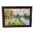 W. Hodges Signed Oil Painting on Canvas River Cottage Floral Landscape For Sale