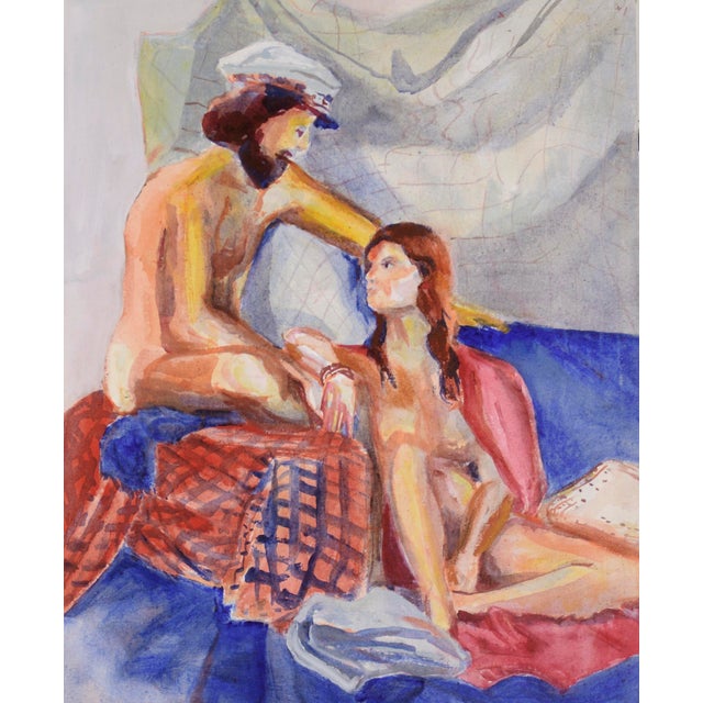 American A Muse Berkeley Figurative School by Patricia Gren Hayes 1975 For Sale - Image 3 of 9