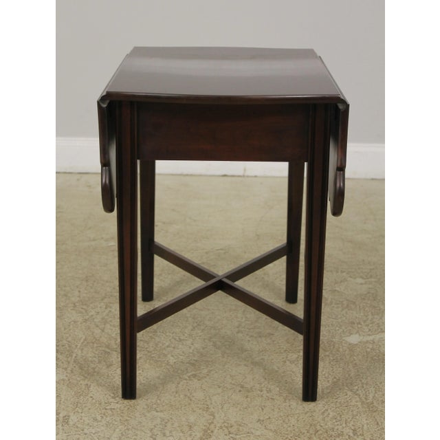 Statton Old Towne Cherry Pembroke Drop Leaf Table For Sale - Image 10 of 13