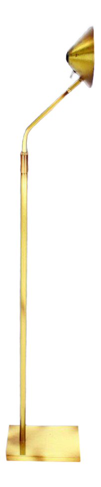 mid century modern brass floor lamp