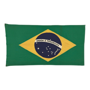 Vintage Sewn Cotton Flag of Brazil