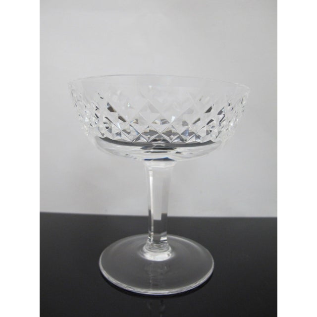 Waterford Waterford Crystal Alana Champagne Coupe Sherbet Glass 4 1/8" Pair For Sale - Image 4 of 7