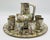 1960s Mexican Brass and Abalone Shell Pitcher Set With Tray and Eight Cups - 10 pcs For Sale In Los Angeles - Image 6 of 18