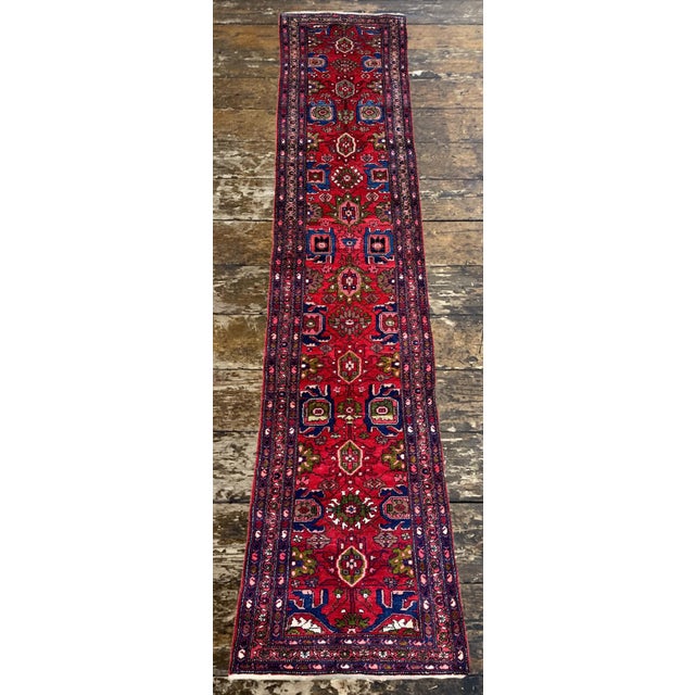 Antique Hamadan Runner in Wool, 1920s For Sale - Image 4 of 18