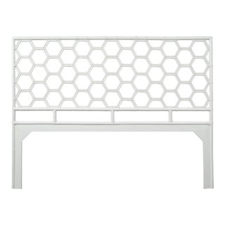 Honeycomb Headboard King - White For Sale