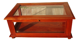 Display Cabinet with Exotic Wood Structure