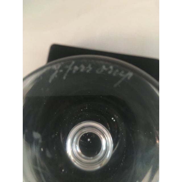 Orrefors Orrefors Sweden 8” Crystal Pedestal Bengt Orup Bowl For Sale - Image 4 of 6