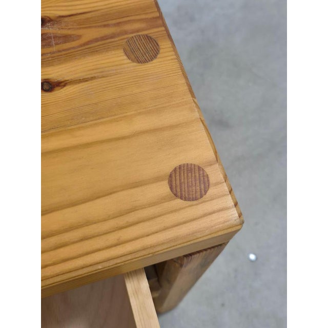 1970s Swedish Bedside Tables in Pine, 1970s, Set of 2 For Sale - Image 5 of 10