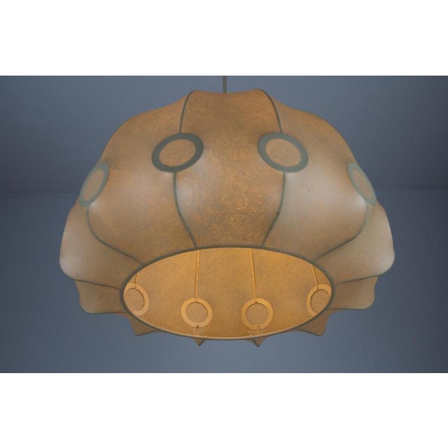 Mid-Century Modern Italian Cocoon Pendant Light, 1960s For Sale - Image 10 of 11