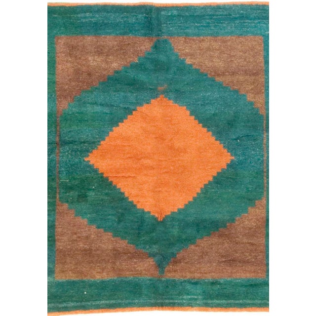 1980s Vintage Gabbeh Rug 6'5 X 7'2 For Sale - Image 5 of 8
