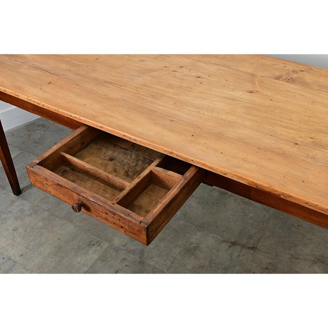 French 19th Century Pine Farm Table For Sale In Baton Rouge - Image 6 of 11