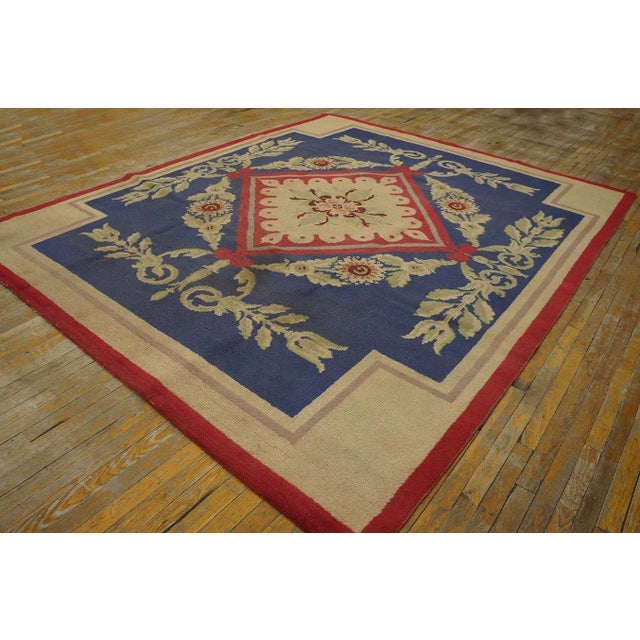 1930s French Art Deco Carpet ( 8'5" x 10'5" - 257 x 318 ) For Sale - Image 4 of 11