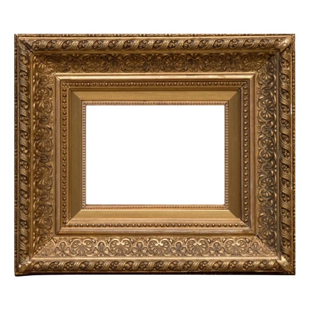 Gilded Carved Wooden Frame For Sale