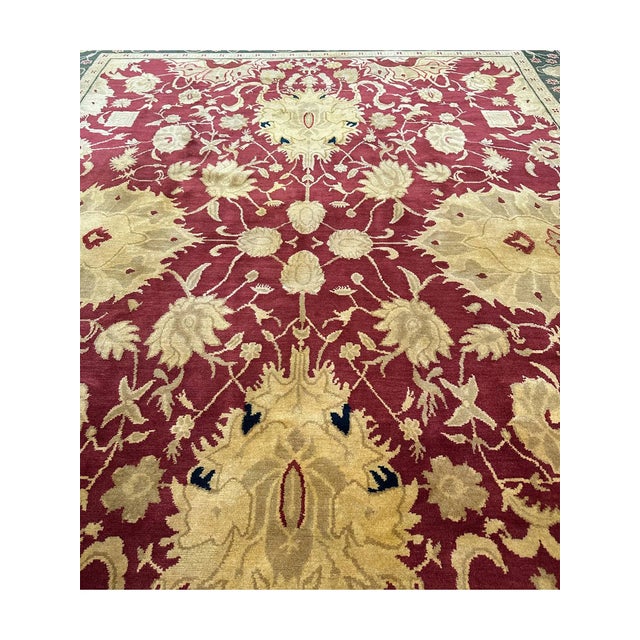 Red Handwoven Oushak Style Area Rug 8x10 For Sale - Image 8 of 10
