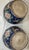 Vintage Chinese Koi Fish Porcelain Jardiniere Blue With Floral Fish Bowl, Pair For Sale - Image 12 of 12
