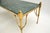Gold Vintage French Brass and Marble Coffee Table, 1960s For Sale - Image 8 of 9