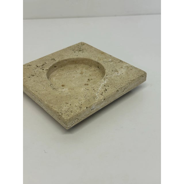 Mid-Century Italian Travertine Ash Tray, 1970s For Sale In Miami - Image 6 of 9