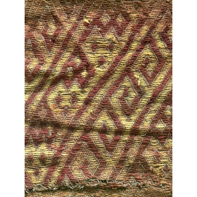 Framed Pre-Columbian Fine Textile Fragment from Chancay Culture For Sale - Image 4 of 15