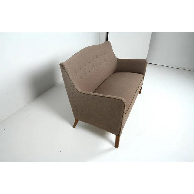 1960's Danish Modern Sofa W Tufted Back For Sale In New York - Image 6 of 11