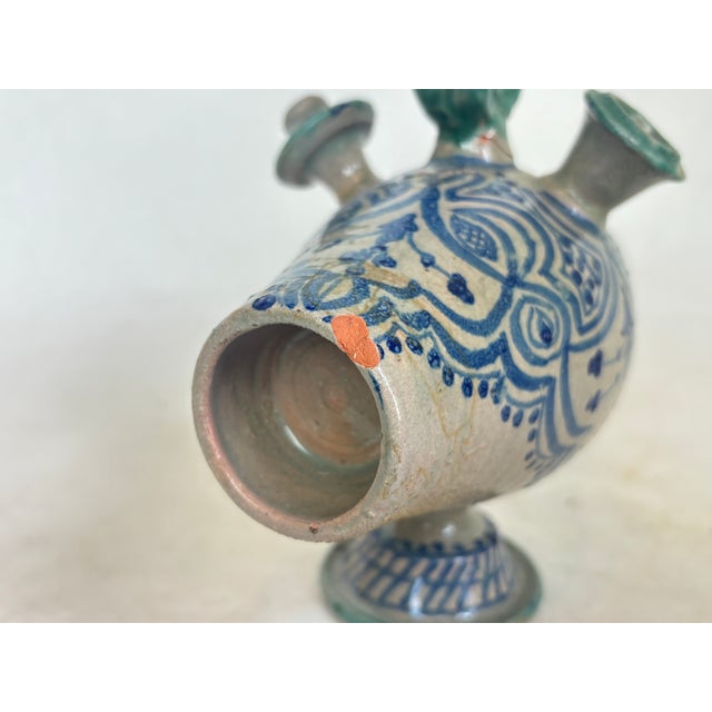 Gray Mid 20th Century Glazed Terra Cotta Vessel For Sale - Image 8 of 11