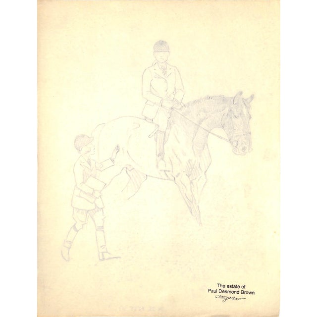 Art Sz: 11"H x 8 3/8"W 1944 Provenance stamp on verso: The Estate of Paul Desmond Brown *Book sold separately*
