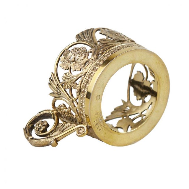 Silver-Gilt Tea Glass Holder from Odiot, France, Late 19th - Early 20th Century For Sale - Image 4 of 8