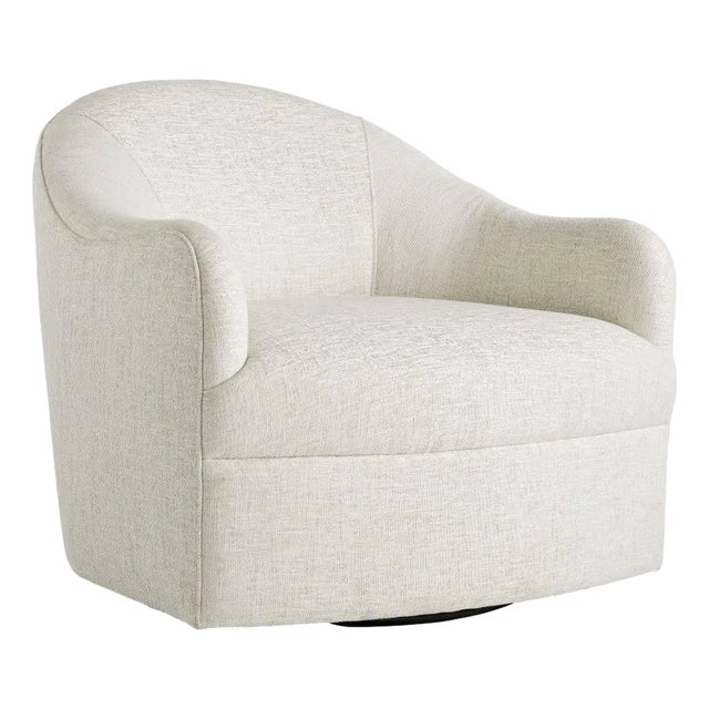 Arteriors Home Delfino Chair Frost Linen Swivel For Sale