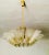 Glass and Brass Chandelier attributed to J.T. Kalmar, Vienna, Austria, 1960s For Sale - Image 6 of 6