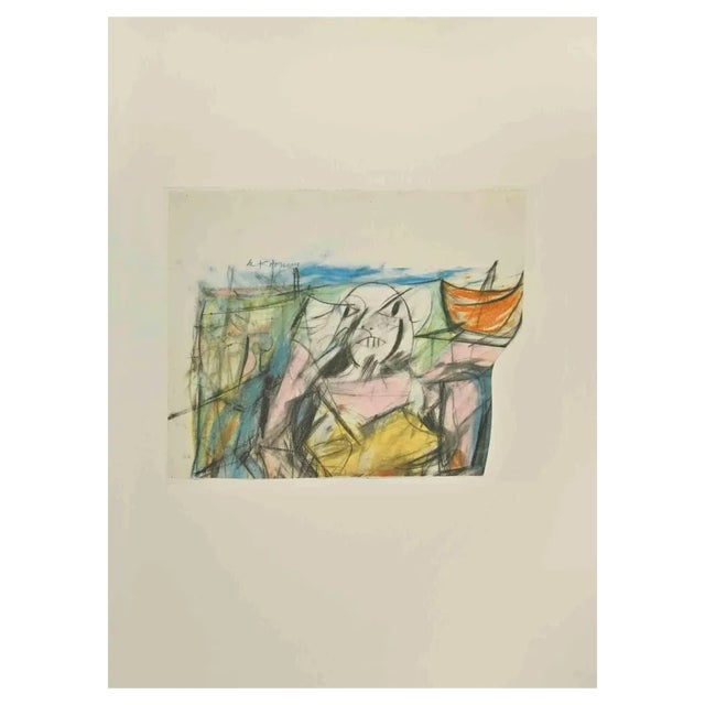 Willem De Kooning, Sunday for Women I, Offset Lithograph, 1980s For Sale