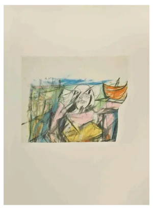 Willem De Kooning, Sunday for Women I, Offset Lithograph, 1980s
