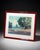 Large Red Framed Coastal Countryside Landscape Wall Art For Sale - Image 4 of 4
