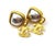 Chanel Vintage Gold Plated Square Silver Stone CC Clip on Earrings *Marked 97 *Made in France *Comes with the original box...