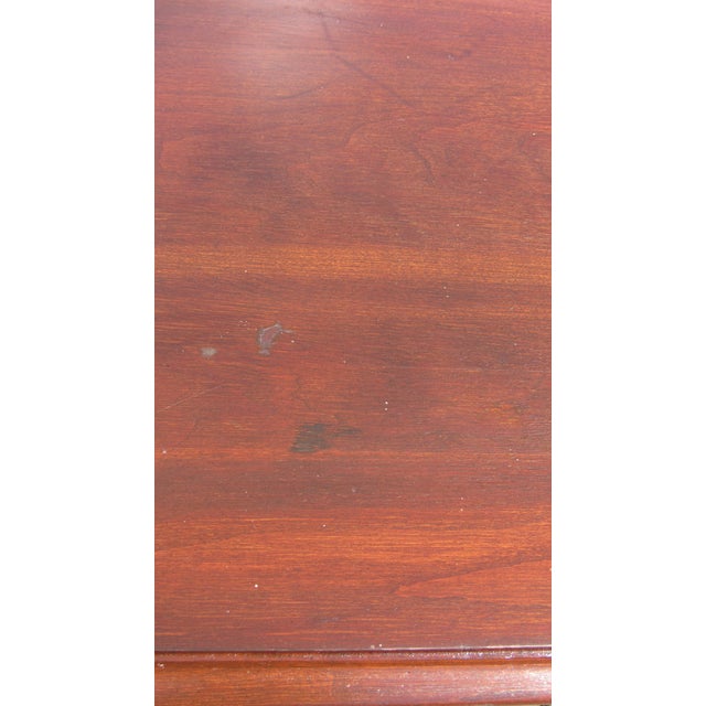 Traditional Ethan Allen Georgian Court Nightstand Table Cherry For Sale - Image 3 of 7
