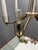 1950s Vintage Italian Walnut Veneer and Opaline Glass Six-Light Chandelier, 1950s For Sale - Image 5 of 18